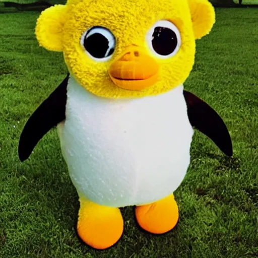 Prompt: penguins are teletubbies