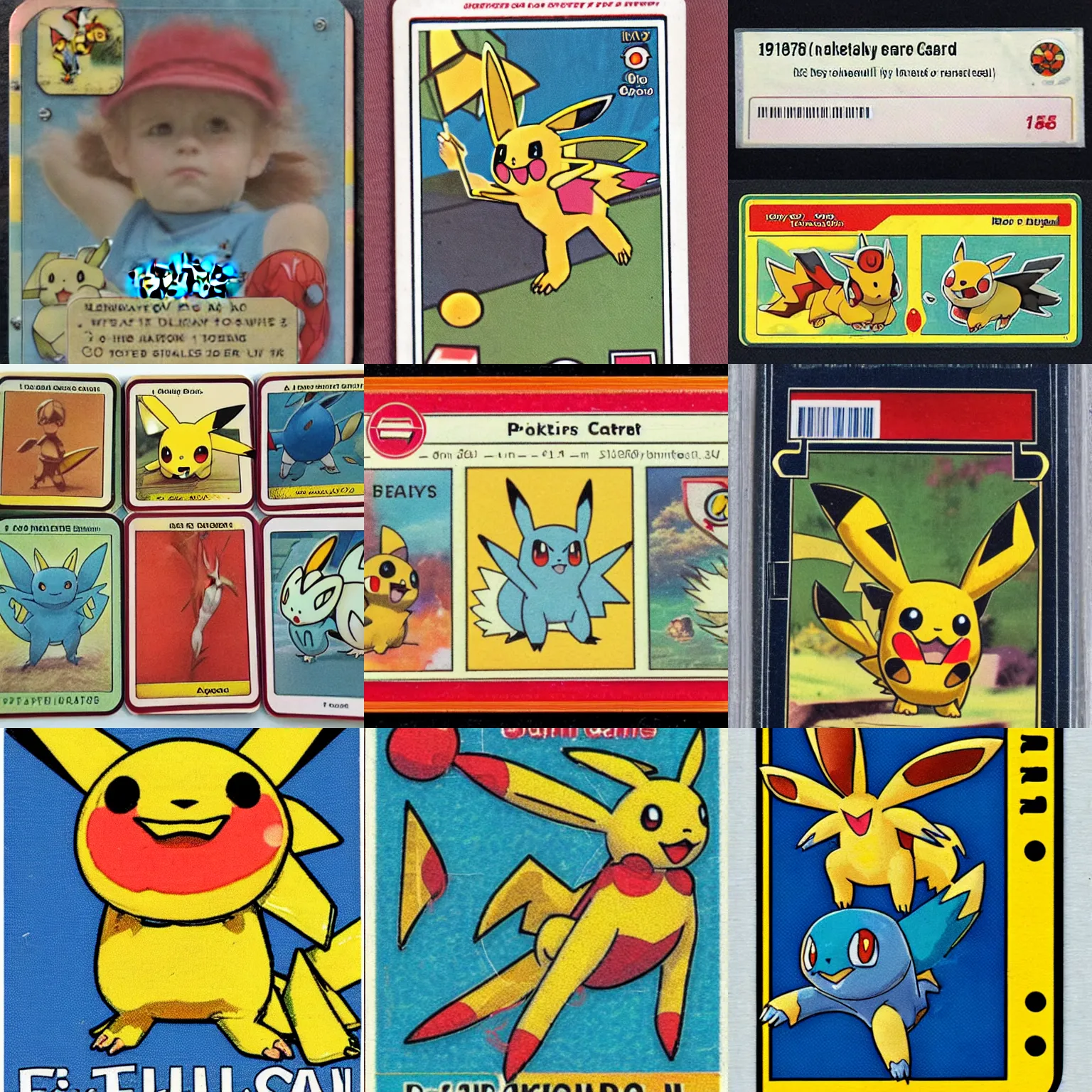 Prompt: A Pokémon card from 1970