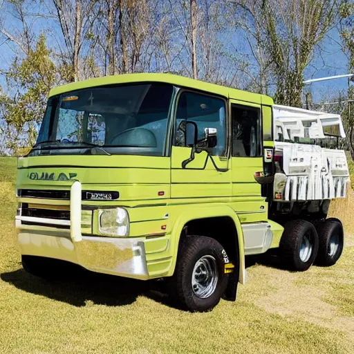 Prompt: photo of mister clean in his cummins