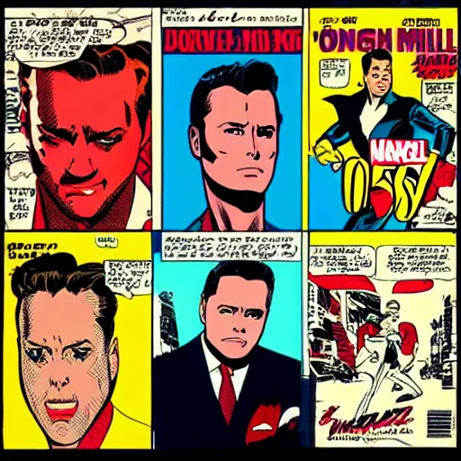 Prompt: Luis Miguel in the style of 1960's Marvel comic