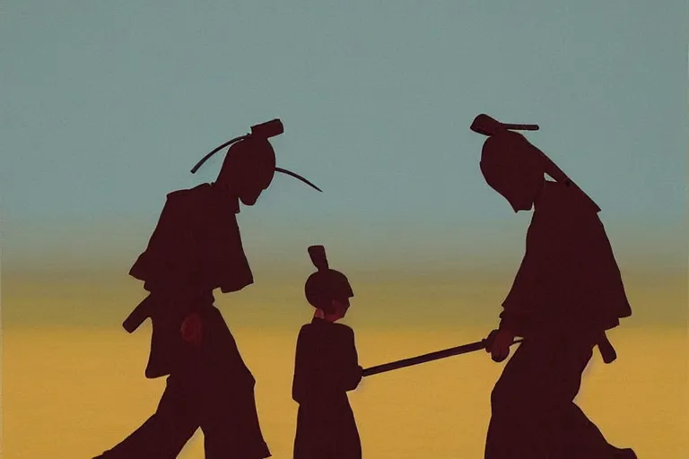 Image similar to samurai with artwork by tim eitel