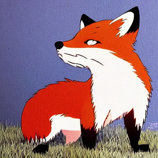 Image similar to fox by Hayao Miyazaki