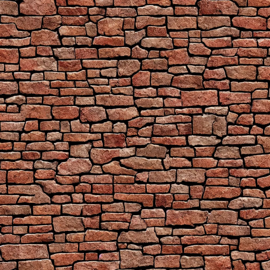 Image similar to a brick multicolor wall stone tile texture irregular diffuse albedo high detail holes 8k macro details texture texture texture texture