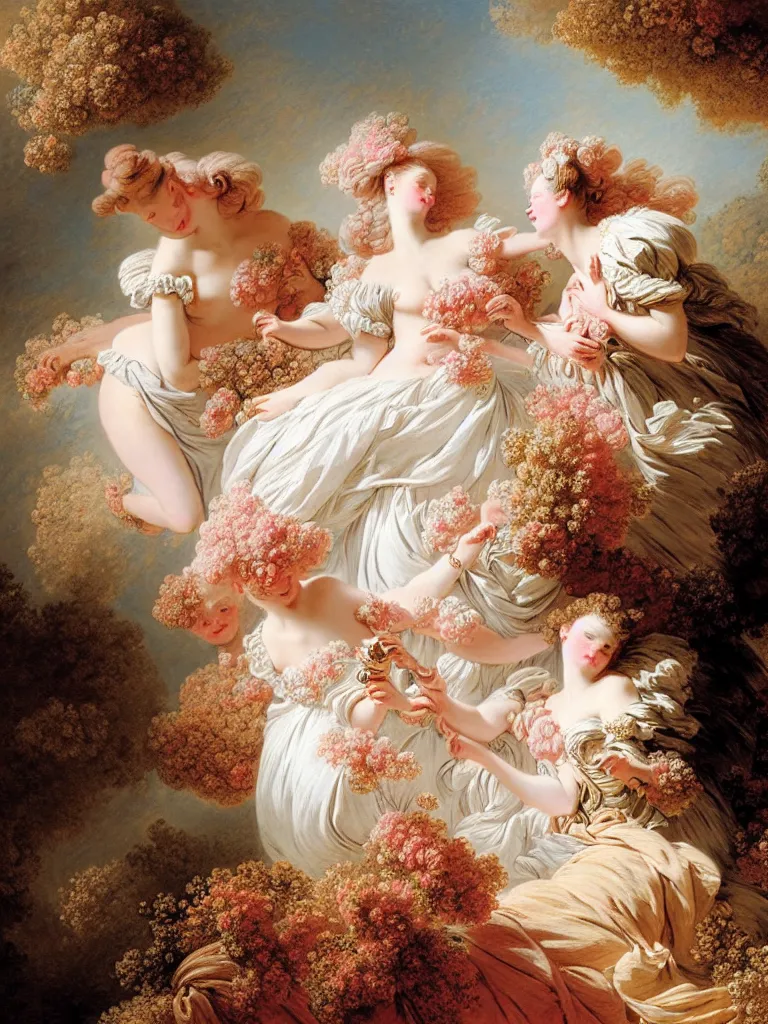 Image similar to fragrance advertising campaign by jean honore fragonard, highly detailed, intricate