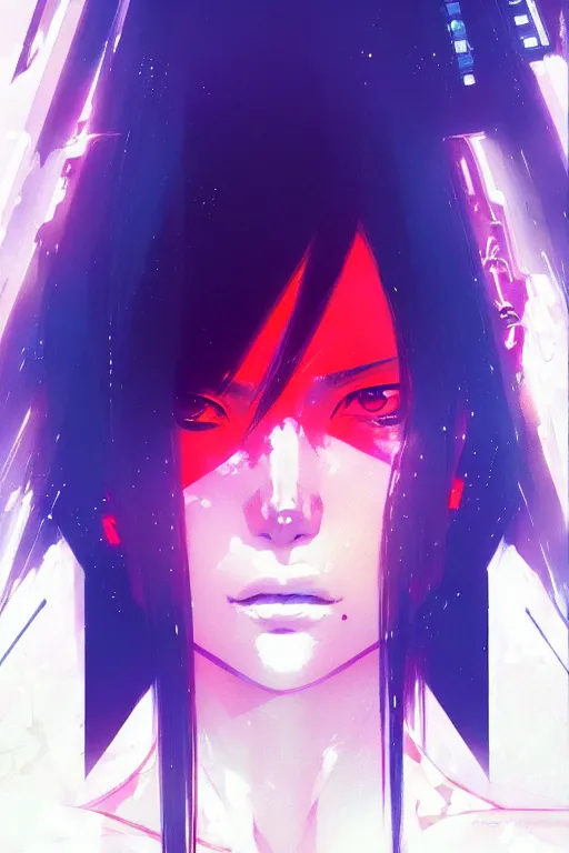 Image similar to a ultradetailed beautiful panting of kusanagi from ghost in the shell, by conrad roset, greg rutkowski and makoto shinkai, trending on artstation