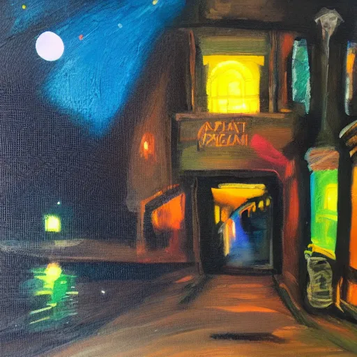 Image similar to apocryphal acrylic speed night