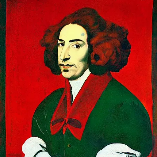 Image similar to the spanish dramatist lope de vega painted by warhol