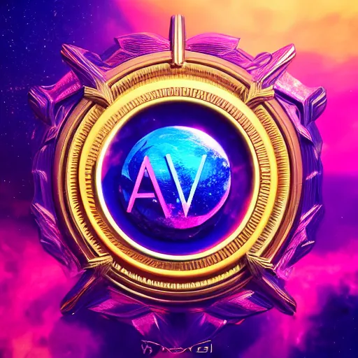 Image similar to a and w vaporwave logo, digital art, cosmic, 3 d high definition, trending on art station, photorealistic, high resolution, 8 k, octane, hyper detailed, insane details, intricate, elite, ornate, elegant trend, highly detailed and intricate, sharp focus, photography, unreal engine