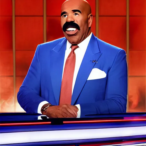 Image similar to Steve harvey as George Washington on family feud