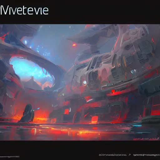 Image similar to painting of the metaverse, artstation