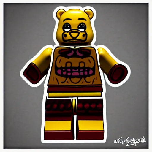 Image similar to freddy fazbear lego