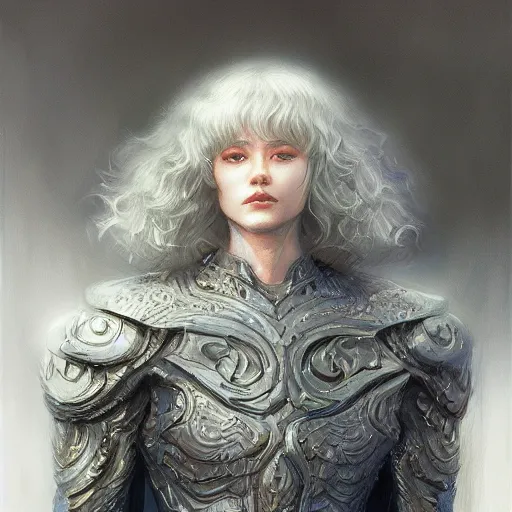 Image similar to Griffith from Berserk, closeup character portrait art by Donato Giancola, Craig Mullins, digital art, trending on artstation