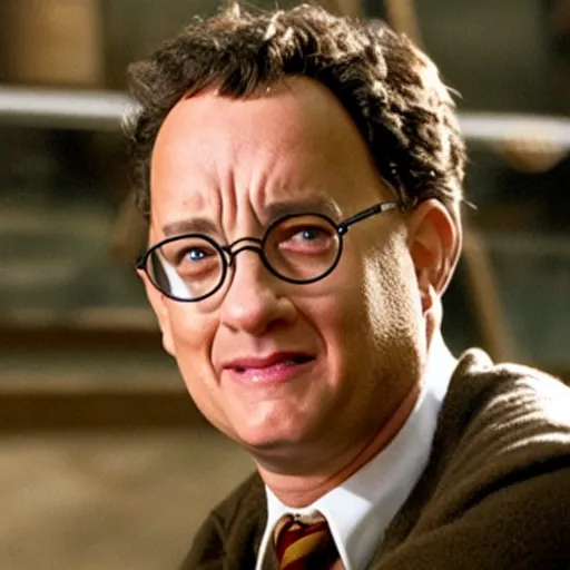 Prompt: tom hanks as harry potter