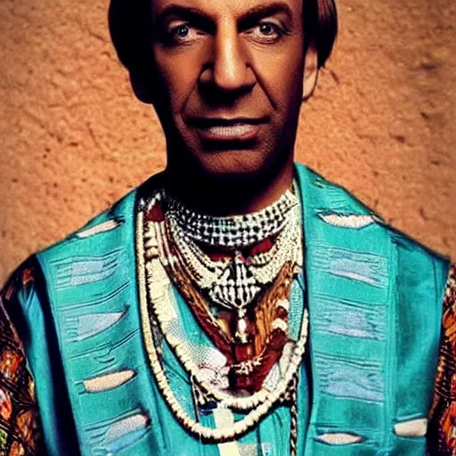 Prompt: saul goodman as an african emperor