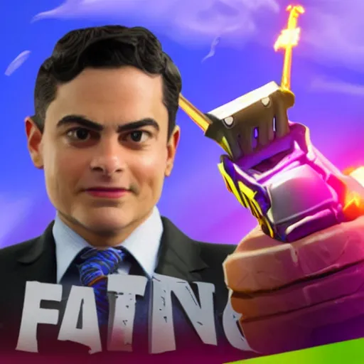 Prompt: ben shapiro in fortnite