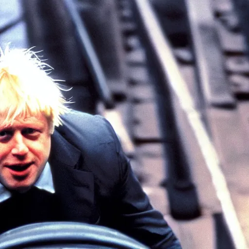 Prompt: Boris Johnson in the movie the matrix