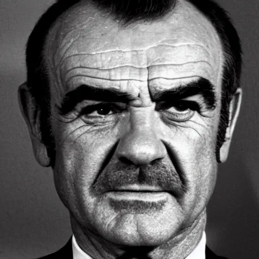 Image similar to a mugshot of sean connery from the year 2 0 1 4