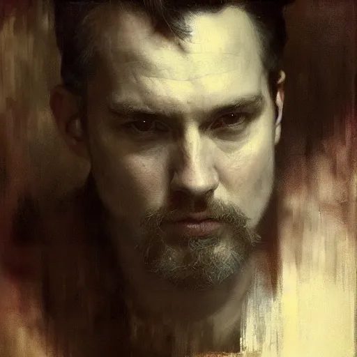 Prompt: hyperrealist portrait of james sunderland by jeremy mann and alphonse mucha, fantasy art, photo realistic, dynamic lighting, artstation, poster, volumetric lighting, very detailed faces, award winning