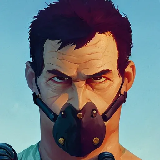 Prompt: face icon stylized minimalist mad max 2 : the road warrior, loftis, cory behance hd by jesper ejsing, by rhads, makoto shinkai and lois van baarle, ilya kuvshinov, rossdraws global illumination