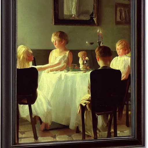 Image similar to a dream birthday party by peter ilsted