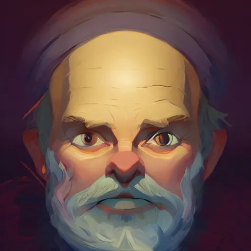 Image similar to face icon stylized minimalist wizard of the coast, loftis, cory behance hd by jesper ejsing, by rhads, makoto shinkai and lois van baarle, ilya kuvshinov, rossdraws global illumination