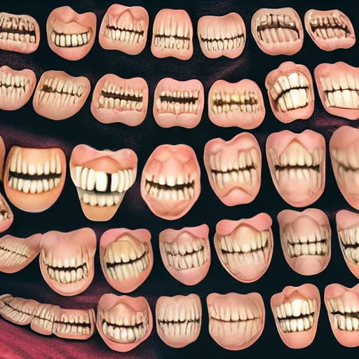 Prompt: a set of false teeth, hyper realistic, photography, 3 5 mm