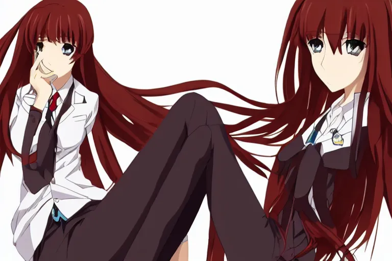 Prompt: makise kurisu