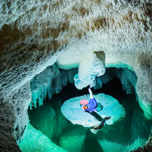 Image similar to Exploring the Deep Chrystal Garden Cave, National Geographic Photo Contest Winner