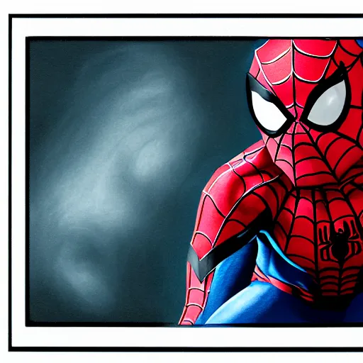 Prompt: spider - man drawn by quinton hoover mtg card art,