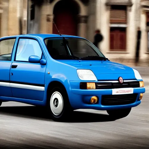 Prompt: fiat uno in milan