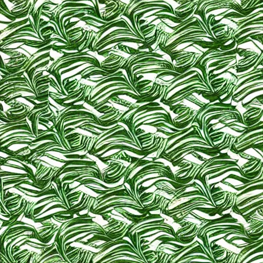 Image similar to green fern, textile print, tileable, abstract, off white background