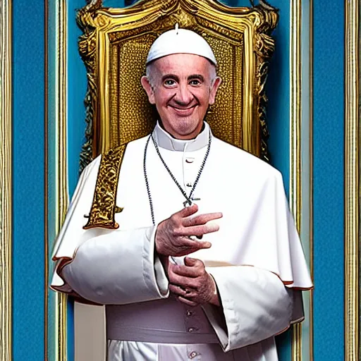 Prompt: zohan as a pope