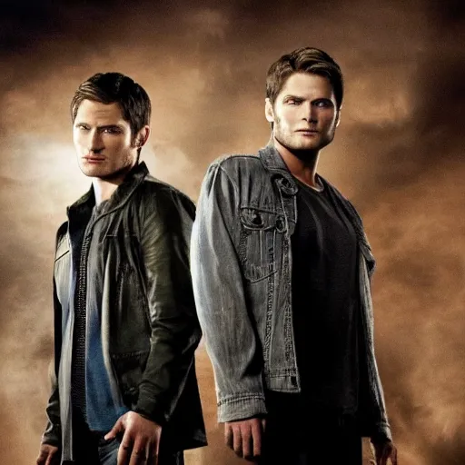 Prompt: supernatural sam and dean