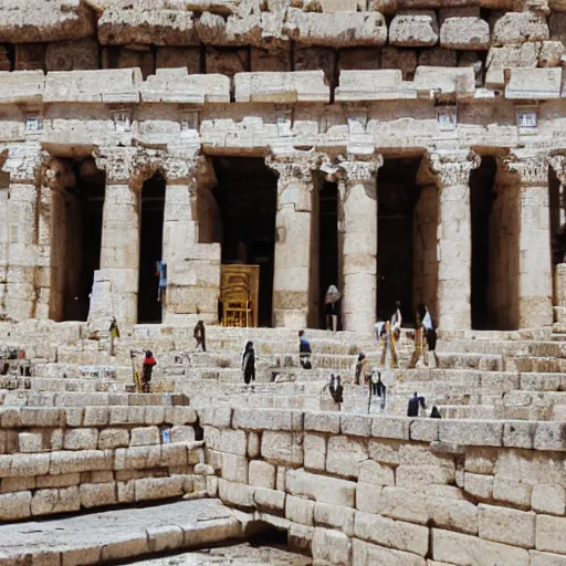 Prompt: the second temple in jerusalem