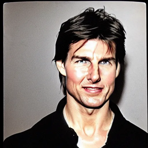 Image similar to Polaroid of Tom Cruise sitting in the cinema 1983