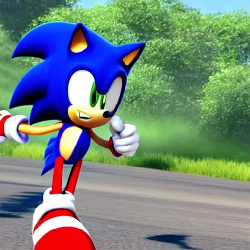 Image similar to sonic the hedgehog in unchanted 4