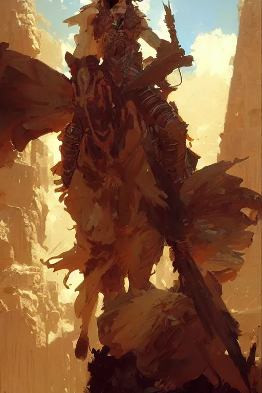 Image similar to fauxromano portrait dnd, painting by gaston bussiere, craig mullins, greg rutkowski, yoji shinkawa