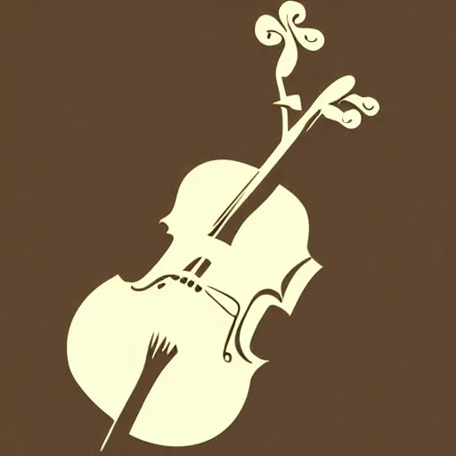 Prompt: cello, vector art,