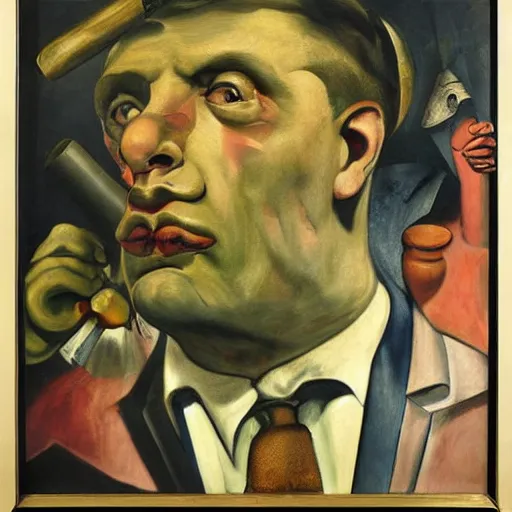 Image similar to banned from social media by otto dix, hyperrealistic, aesthetic, masterpiece