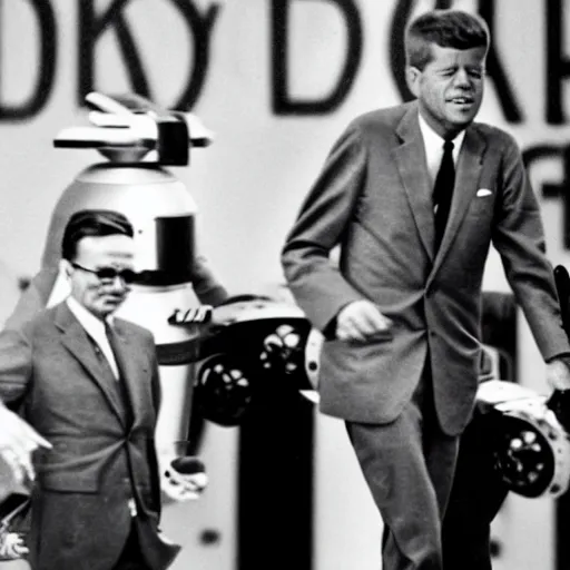 Prompt: robotic jfk