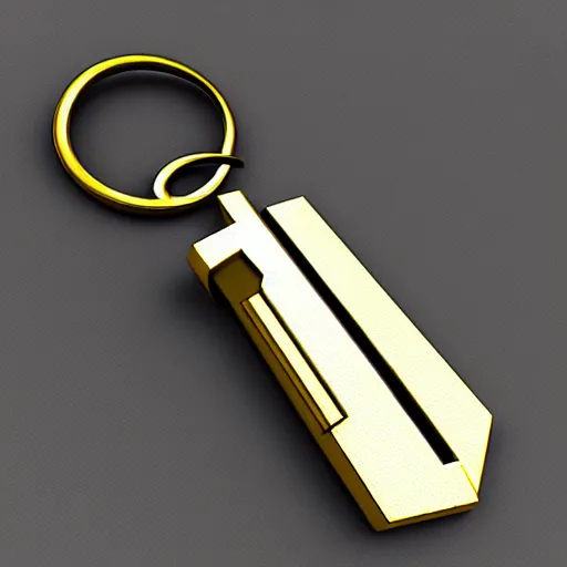 Prompt: a metal key for the doors, rpg game inventory item, low poly 3d style, mystical