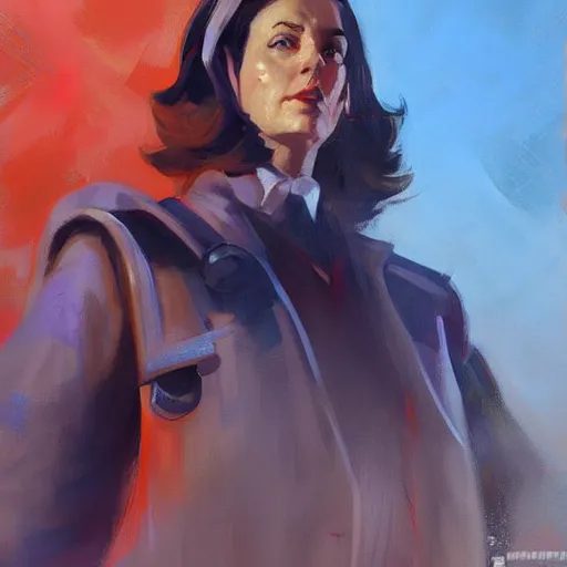 Image similar to greg manchess portrait painting of doctor who as overwatch character, medium shot, asymmetrical, profile picture, organic painting, sunny day, matte painting, bold shapes, hard edges, street art, trending on artstation, by huang guangjian and gil elvgren and sachin teng