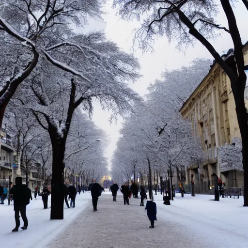 Image similar to Buenos Aires with snow