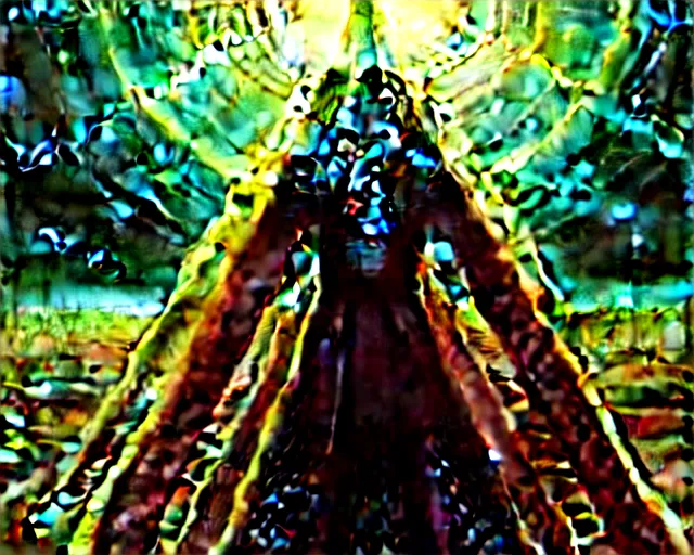 Prompt: a man falling into a tesseract, sci - fi, cyberpunk, dune movie, ridley scott, denis villeneuve, painted by zdzislaw beksinski and artgerm and greg rutkowski and alphonse mucha