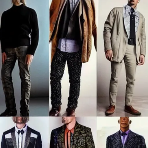 Image similar to the future of men's fashion, 2 0 2 3