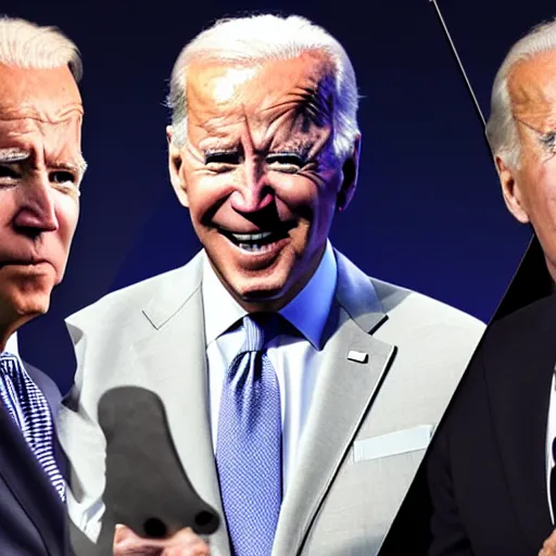 Prompt: Joe Biden revealed to be a robot