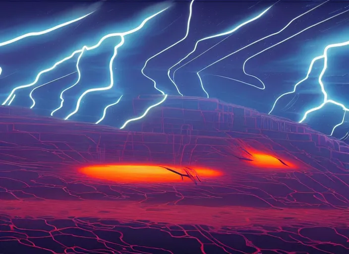 Prompt: abstract lightning storm by paolo eleuteri serpieri and tomer hanuka and chesley bonestell and daniel merriam and tomokazu matsuyama and dan mumford, unreal engine, high resolution render, featured on artstation, octane, 8 k, highly intricate details, vivid colors, vector illustration