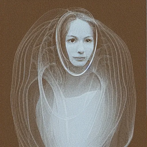 Image similar to a woman in a single laminar flow