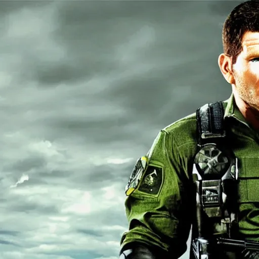 Image similar to david boreanaz as chris redfield