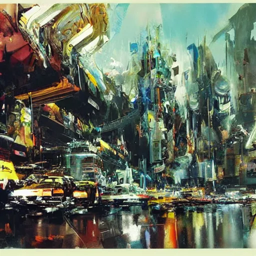 Image similar to a spectacular john berkey painting, detailed, epic